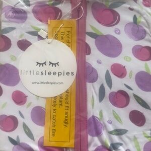 NEW Little Sleepies Plums Bamboo Zip Romper / Sleeper - 12-18 Months